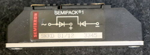 SEMIKRON Thyristor SKKT 81/12 Semipack 1 3-Pin gebraucht