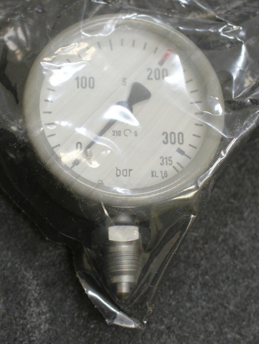 DRÄGER Manometer Typ 7202972 0-315bar Kl.1,6 G1/2"