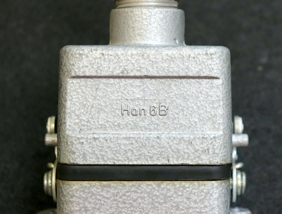 HARTING 1 Set Stecker + Buchse + Gehäuse mit HAN-E6F + HAN-E6M 16A 380V + Sockel