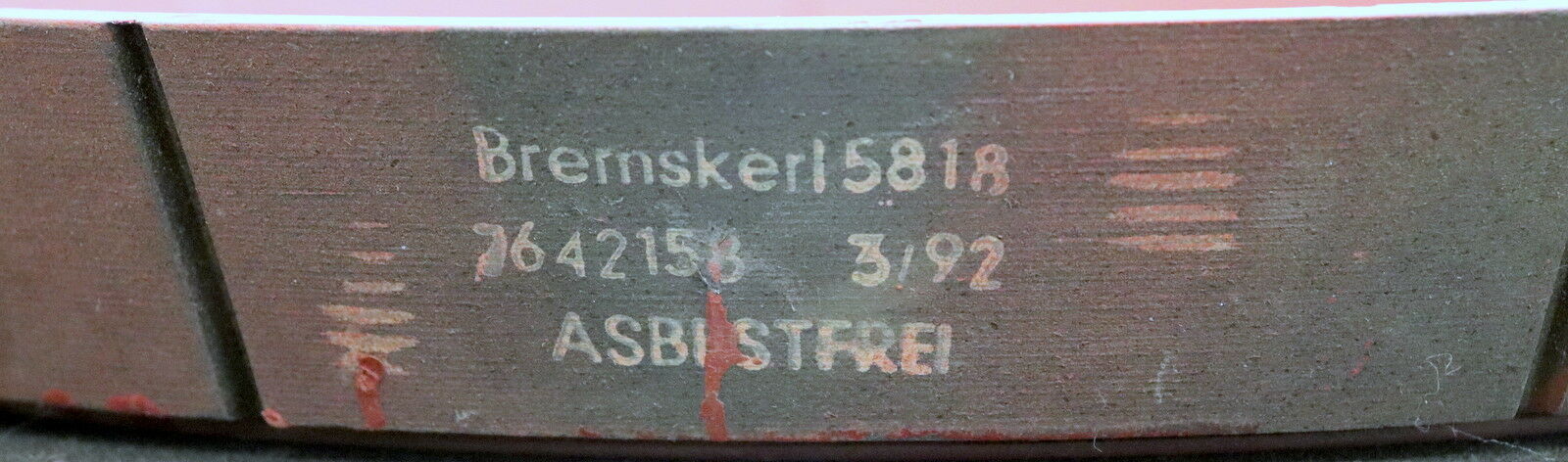 BREMSKERL konischer Bremsbelag für Kranfahrwerk BK 5818 7642158 asbestfrei