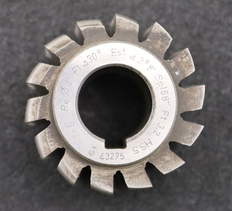 Bild des Artikels Kettenrad-Wälzfräser-chainwheel-hob-Teilung-6mm-RollenØ-4mm-Frästiefe-3,2mm