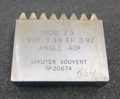 ROLLET PARIS Hobelkamm rack cutter für MAAG-Wälzhobelmaschinen m= 2,5 EGW 20°
