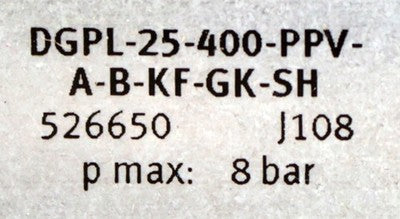 FESTO Linearantrieb DGPL-25-400-PPV-A-B-KF-GK-SH Mat.Nr. 526650