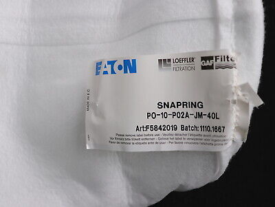 EATON Filterbeutel SNAP-RING PO-10-P02A-JM-40L Art.Nr. F5842019 unbenutzt