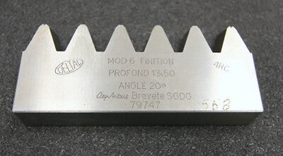 DELTAL Hobelkamm rack cutter für MAAG-Wälzhobelmaschinen m= 6 EGW 20° 112x20mm