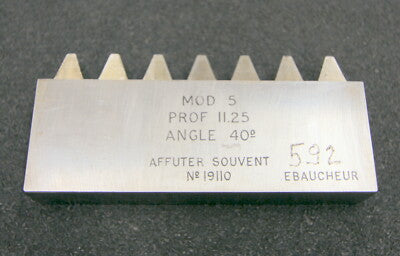 ROLLET PARIS Hobelkamm rack cutter für MAAG-Wälzhobelmaschinen m= 5 EGW 20° Z=7