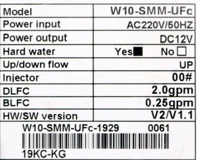 JY Steuereinheit für Wasserenthärtungsanlage W10-SMM-Ufc 220VAC 50Hz