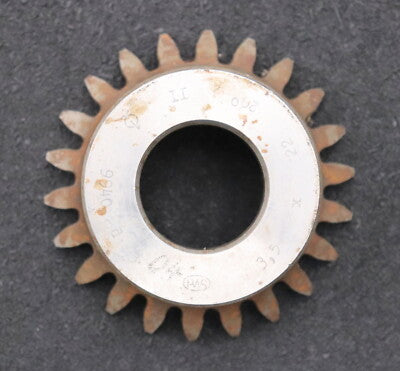 PWS Glockenschneidrad m= 3,5mm EGW 20° Z= 22 BP II Ø85x35xØ1 1/4" gebraucht