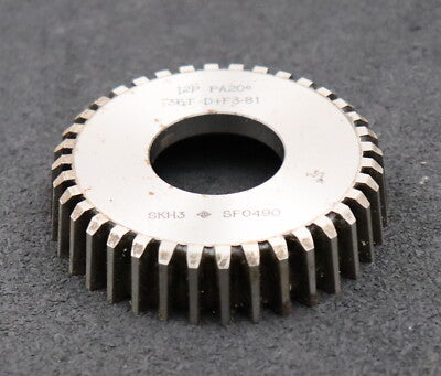 Scheibenschneidrad D.P.= 12 EGW 20° Z= 36 Ø81x18xØ1 1/4'' gebraucht