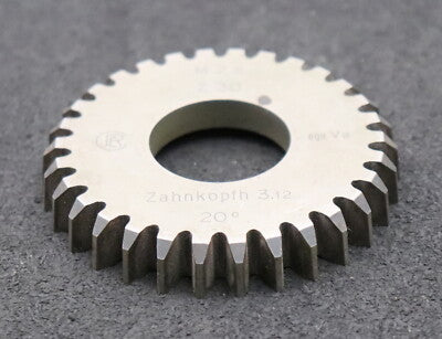 Scheibenschneidrad m= 2,5mm EGW 20° Z= 30 Zahnkopfhöhe 3,12mm Ø81x12xØ1 1/4''