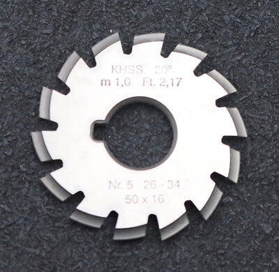 DOLD Zahnformfräser m= 1mm No. 5 für Z= 26-34 EGW 20° LKN gear profile cutter