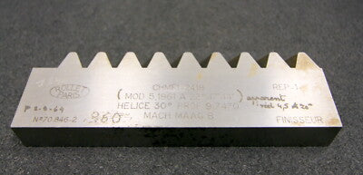 ROLLET PARIS Hobelkamm rack cutter für MAAG-Wälzhobelmaschinen m= 5,1961 EGW 30°