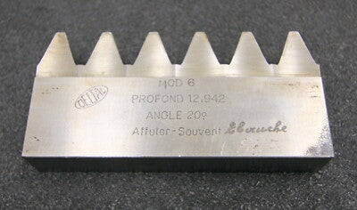 DELTAL Hobelkamm rack cutter für MAAG-Wälzhobelmaschinen m= 6 EGW 20° 110x20mm