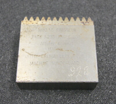 DELTAL Hobelkamm rack cutter für MAAG-Wälzhobelmaschinen m= 1,5 EGW 20° 58x20mm