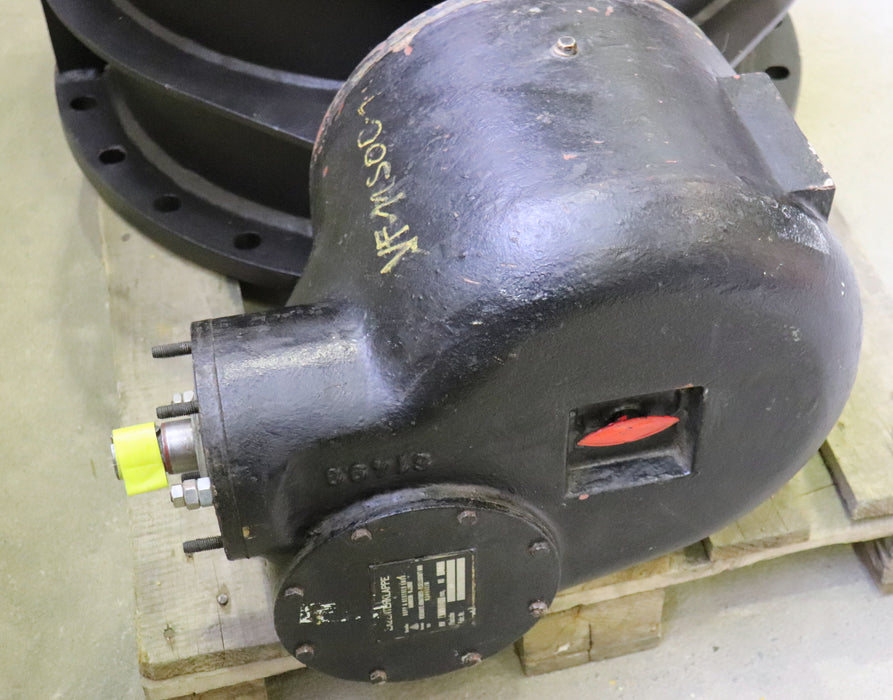 BOPP & REUTHER Klappe mit Getriebe in Zwischenflanschausführung DN700 PN10