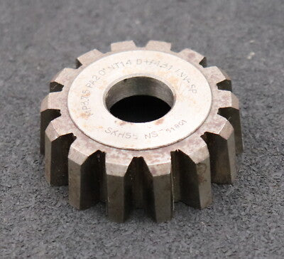 Scheibenschneidrad m= 3,75mm EGW 20° Z= 14 Ø62x21xØ20mm gebraucht ein Abschlag