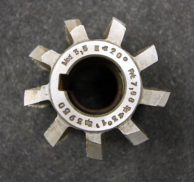 Vollstahwälzlfräser gear hob m= 3,5mm 20° EGW Ø75x80xØ27mm LKN Frästiefe= 7,88