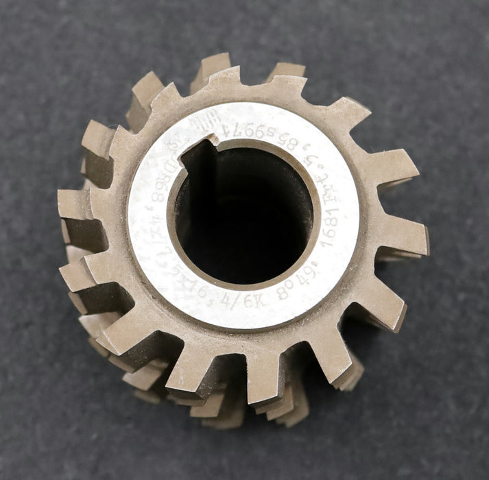 PWS Keilwellen-Wälzfräser spline hob 6 Keile 68,4x77,5x16,4mm mit Höcker 1gg. Re