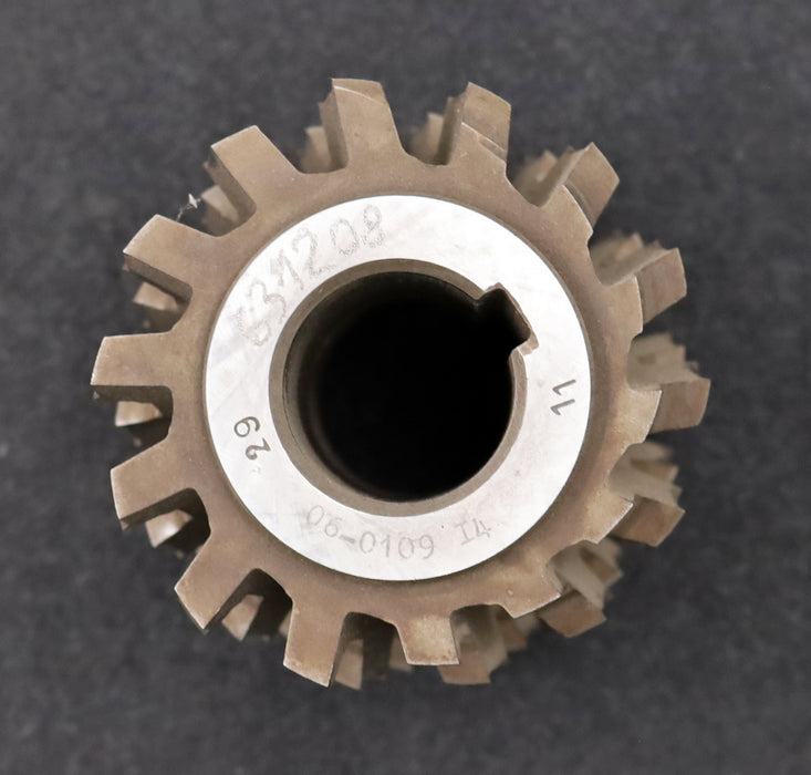 PWS Keilwellen-Wälzfräser spline hob 6 Keile 68,4x77,5x16,4mm mit Höcker 1gg. Re