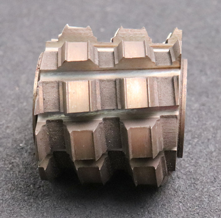 Keilwellenwälzfräser 6 Keile 10,3x40,3x48 mit Höcker Fertigfräser Ø75x66xØ27mm