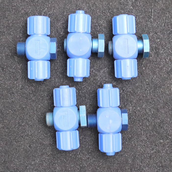 Bild des Artikels FESTO-5x-T-Schnellverschraubung-TCK-1/8-PK-4-KU-Mat.-Nr.-6263-Nennweite-3,4mm