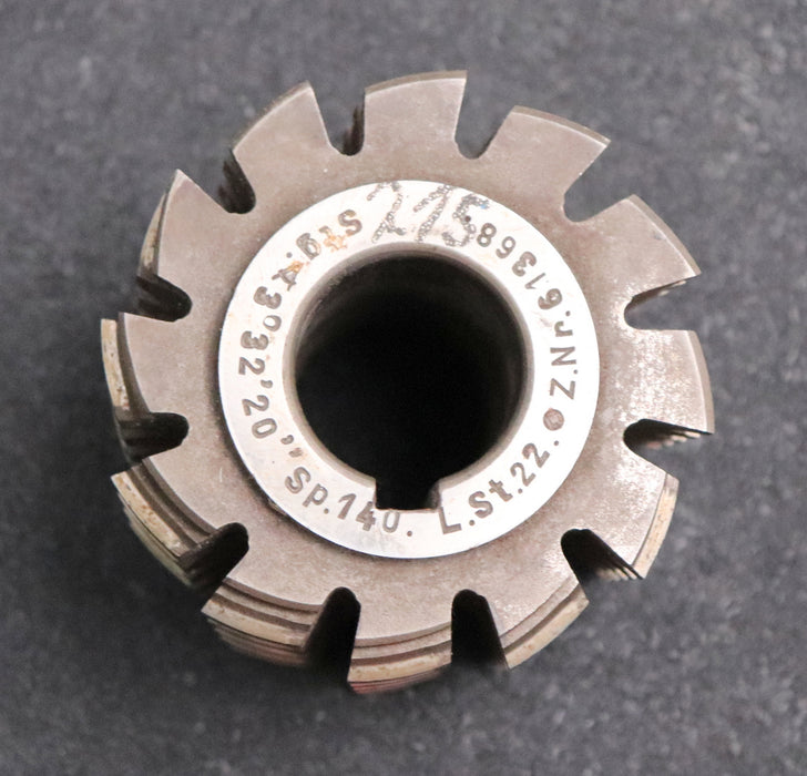 Bild des Artikels Keilwellenwälzfräser-8-Keile-6,35x30,6x36-Fertigfräser-Ø75x66xØ27mm-mit-LKN