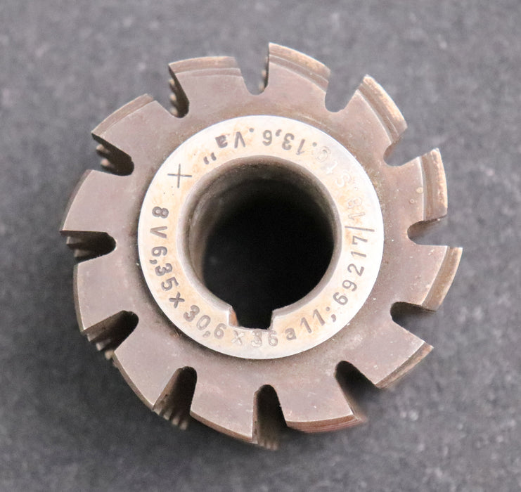 Bild des Artikels Keilwellenwälzfräser-8-Keile-6,35x30,6x36-Fertigfräser-Ø75x66xØ27mm-mit-LKN