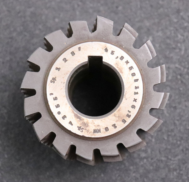 Bild des Artikels R.STOCK-Keilwellenwälzfräser-10-Keile-45,8x50x6,35-mit-Höcker-Fertigfräser