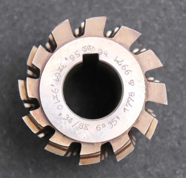 Bild des Artikels PWS-Keilwellenwälzfräser-8-Keile-56,3x61,9x10,34-mit-Höcker-Fertigfräser