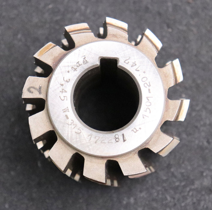 Bild des Artikels PWS-Keilwellenwälzfräser-8-Keile-56,3x61,9x10,34-mit-Höcker-Fertigfräser