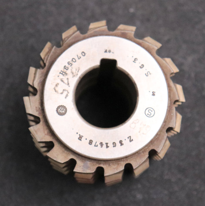 Bild des Artikels Keilwellenwälzfräser-6-Keile-27,71x23,1x6,88-Höcker-Fertigfräser-Ø72x75xØ27mm