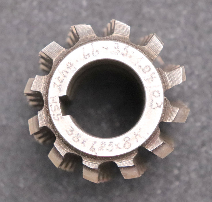 Bild des Artikels Keilwellenwälzfräser-8-Keile-38x6,25x8-mit-Höcker-Fertigfräser-Ø60x61xØ27mm