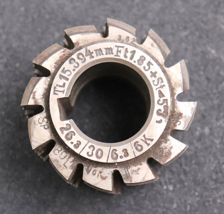 Bild des Artikels Keilwellenwälzfräser-6-Keile--26,3x30x6,2-mit-Höcker-Fertigfräser-Ø49x55xØ27mm