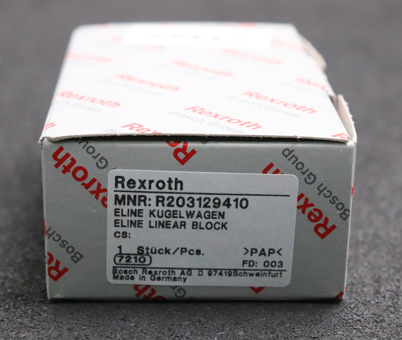 Bild des Artikels REXROTH-ELINE-Kugelwagen-MNR:-R203129410-Flanschfläche-70x60mm-unbenutzt-in-OVP