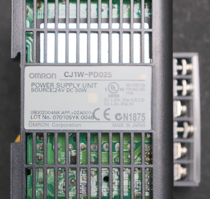 Bild des Artikels OMRON-Stromversorgung-CJ1W-PD025-24VDC-50W-gebraucht