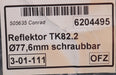Bild des Artikels LEUZE-ELECTRONIC-2x-Reflektoren-TK-82.2-Ø-83,65mm-schraubbar-Nr.:-50024127