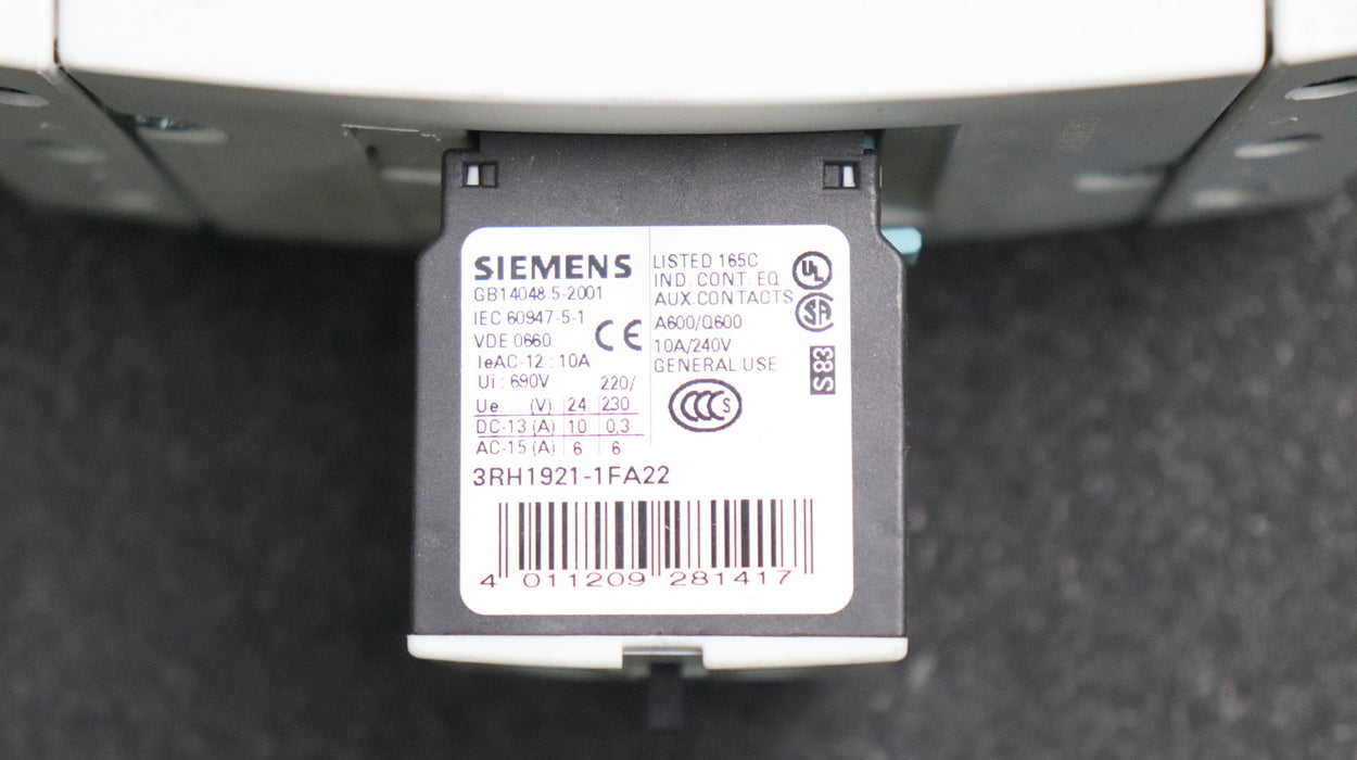 Bild des Artikels SIEMENS-Leistungsschütz-3RT1044-1AL20-Spullenspannung-230V-50/60Hz-65A