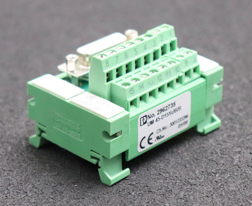 Bild des Artikels PHOENIX-CONTACT-Übergabemodul-UM-45-D15SUB/B-No.-2962735-gebraucht