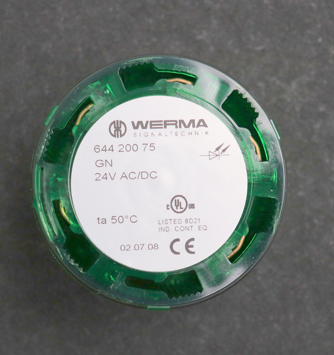 Bild des Artikels WERMA-LED-Dauerlichtelement-Art.Nr.:-644.200.75-Ø-70mm-Spannung-24VAC/DC