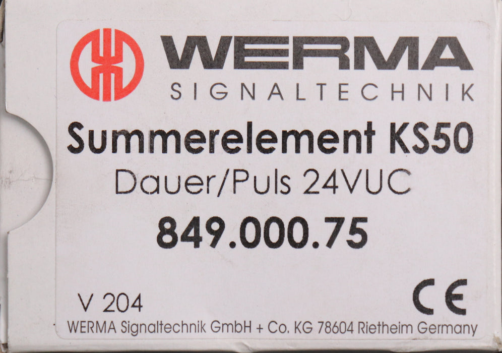 Bild des Artikels WERMA-Summerelement-KS50-Art.Nr.:-849.000.75-Ø-52mm-Lautstärke:--85