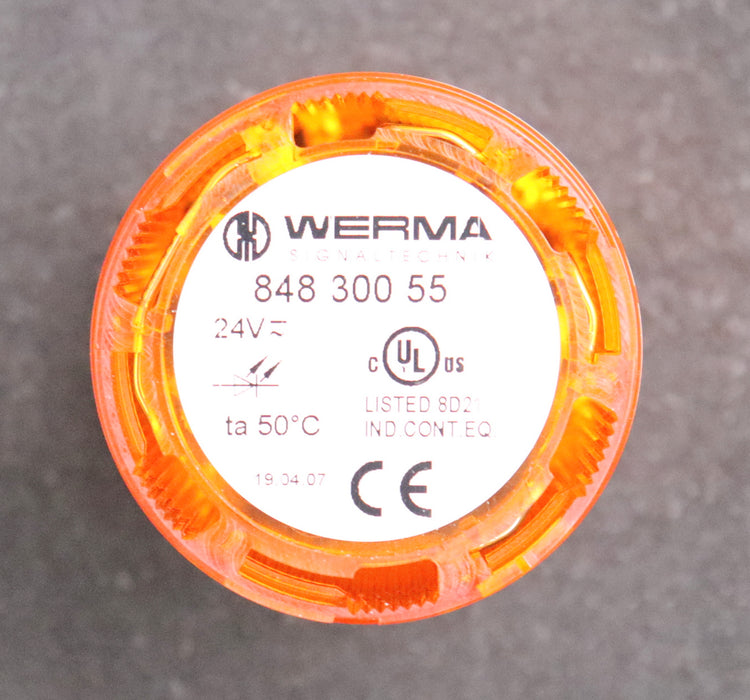 Bild des Artikels WERMA-LED-Dauerlichtelement-KS50-Art.Nr.:-848.300.55-Ø-52mm-Spannung-24VAC/DC