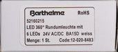 Bild des Artikels BARTHELME-LED-360°-Rundumleuchte-mit-6-LED's-52160215-24VAC/DC-BA15D-weiss