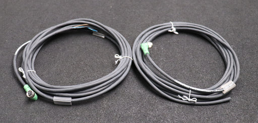 Bild des Artikels PHOENIX-CONTACT-2x-Sensorkabel-Art.Nr.-1669631-Länge-5m-auf-Buchse-gewinkelt-M8