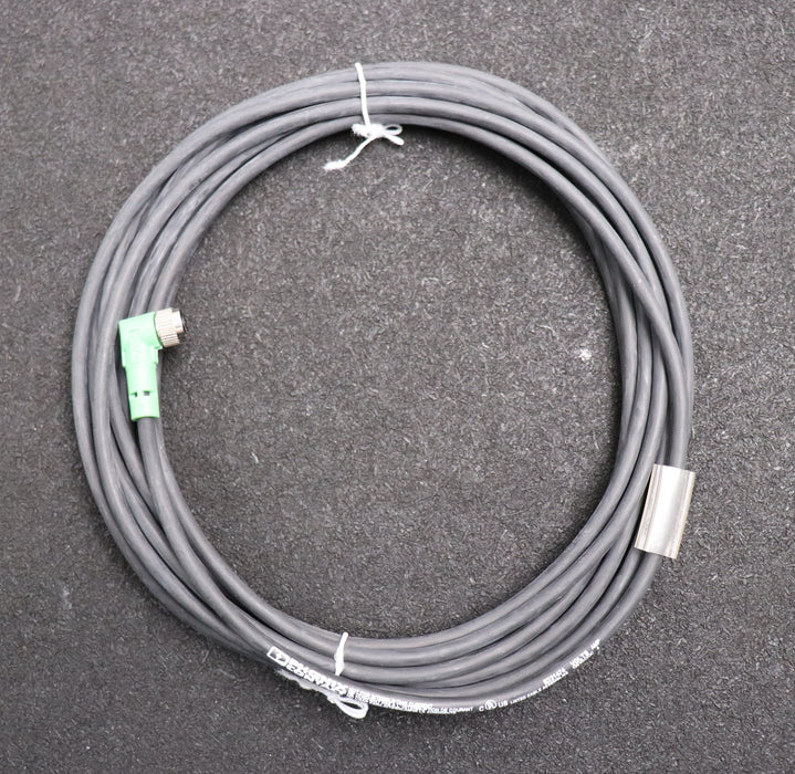 Bild des Artikels PHOENIX-CONTACT-2x-Sensorkabel-Art.Nr.-1669631-Länge-5m-auf-Buchse-gewinkelt-M8