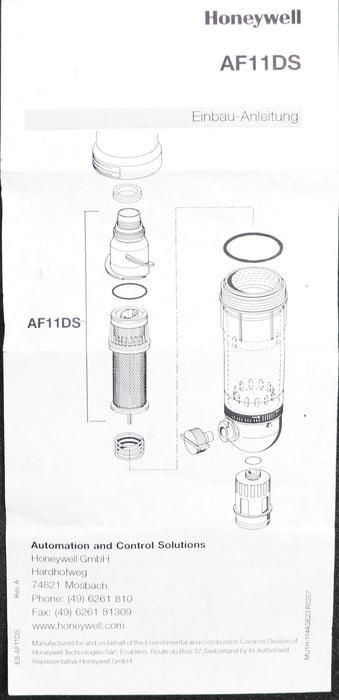 Bild des Artikels HONEYWELL-Austausch-Filtereinsatz-AF11DS-GesamtØ-58mm-Länge-160mm-unbenutzt
