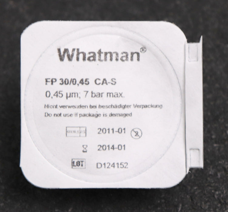 Bild des Artikels WHATMAN-50x-Gebrauchsfertige-Filtereinheit-FP-30/0,45-CA-S-0,45um