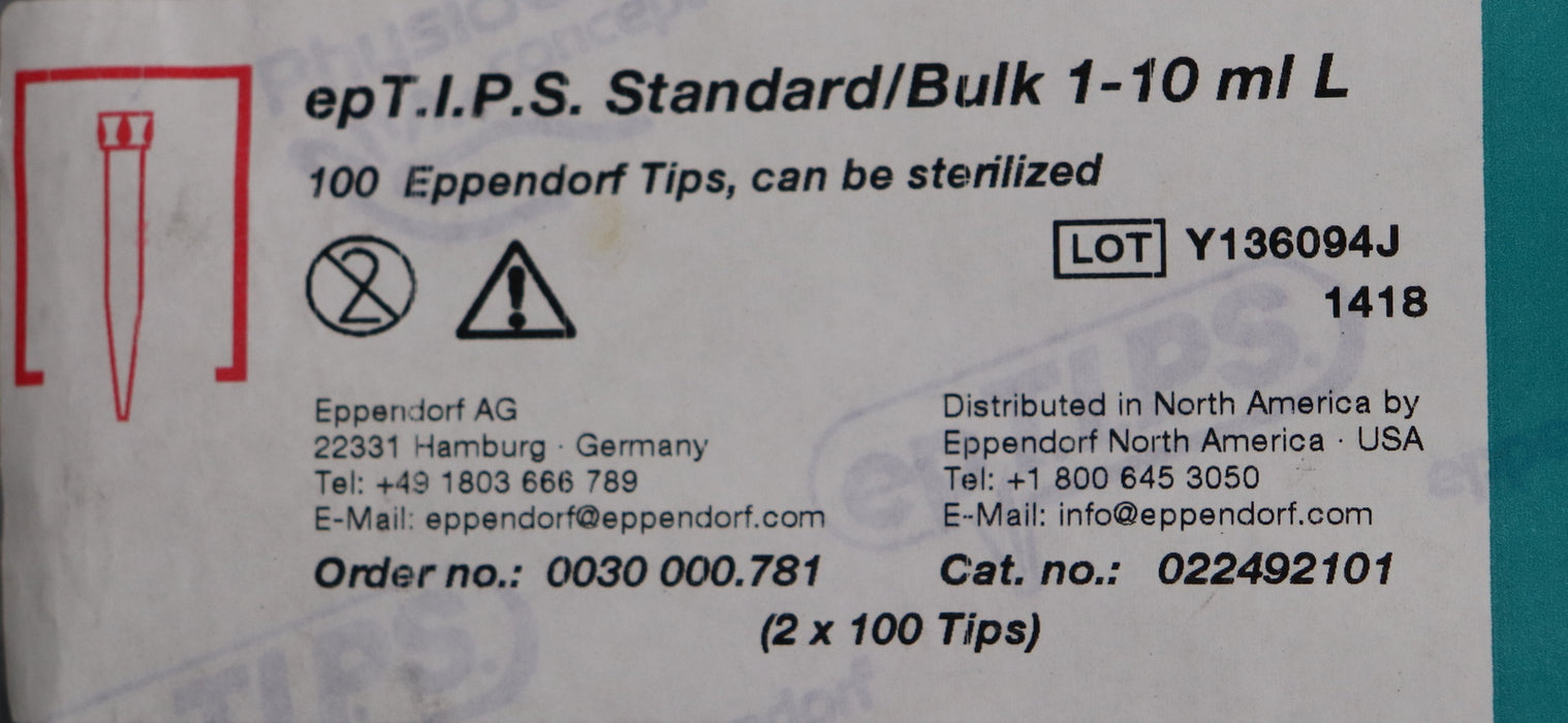 Bild des Artikels EP-T.I.P.S.-100x-Pipettenspitzen-L-1-10ml-Cat.No:-022492101-No.-0030000.781