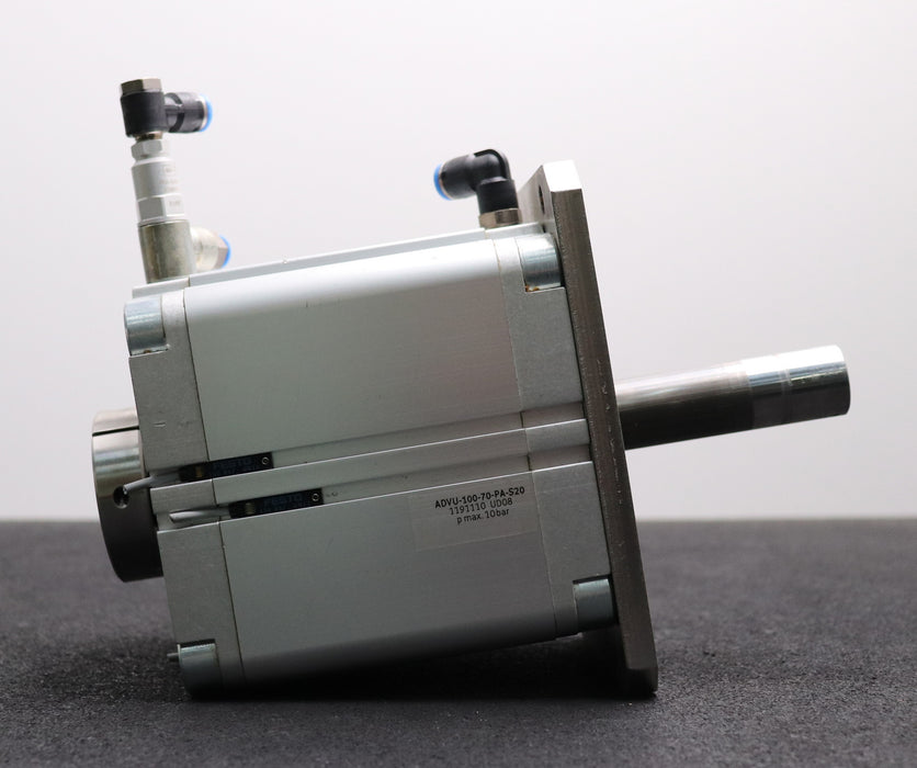 Bild des Artikels FESTO-Kompaktzylinder-ADVU-100-70-PA-S20-Mat.Nr.-1191110-Kolben-100mm-Hub-70mm