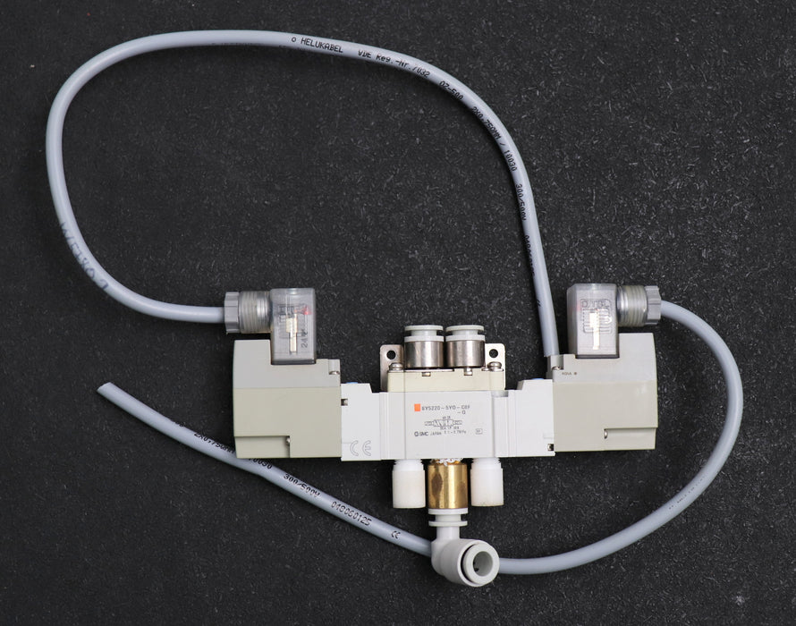 Bild des Artikels SMC-5/2-Wege-Elektromagnetventil-SY5220-5YO-C8F-Q-bistabil-24VDC-gebraucht