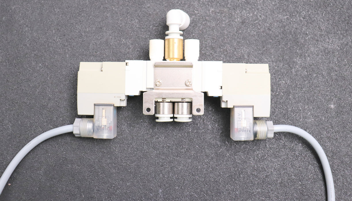 Bild des Artikels SMC-5/2-Wege-Elektromagnetventil-SY5220-5YO-C8F-Q-bistabil-24VDC-gebraucht